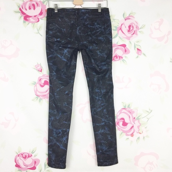 Blank NYC Snakeskin Printed Skinny Denim Jeans 28 - Picture 4 of 7